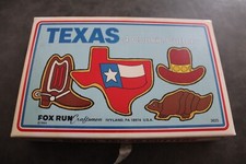 Vintage Texas Cookie Cutters Made in USA Set of 3