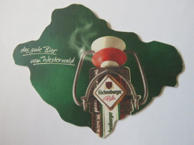 Bier Karte Untersetzer ~ Westerwald-Brauerei H.Schneider Hachenburger Tabletten