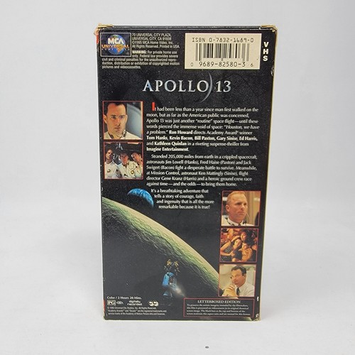 Apollo 13 VHS Tape Movie Tom Hanks Letterboxed Edition 1995 Tested Works - Picture 4 of 7