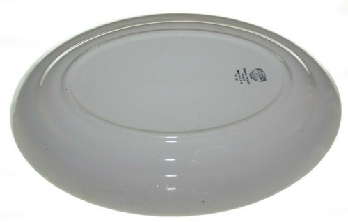 1940's VINTAGE FLORAL EDWIN M KNOWLES CHINA CO 13 3/4" OVAL PLATTER FLUTED EDGE - Picture 4 of 6