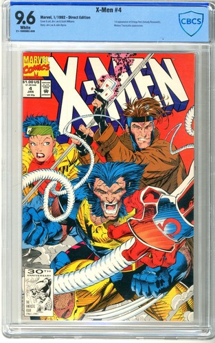 X-Men  # 4   CBCS   9.6   NM+   White pgs   1/92   1st App. Omega Red (Arkady Ro