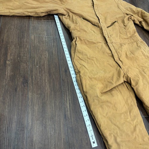 Walls Blizzard-Pruf Coveralls Men's 2XL Brown Insulated Long Sleeve Ankle Zip - Picture 7 of 10