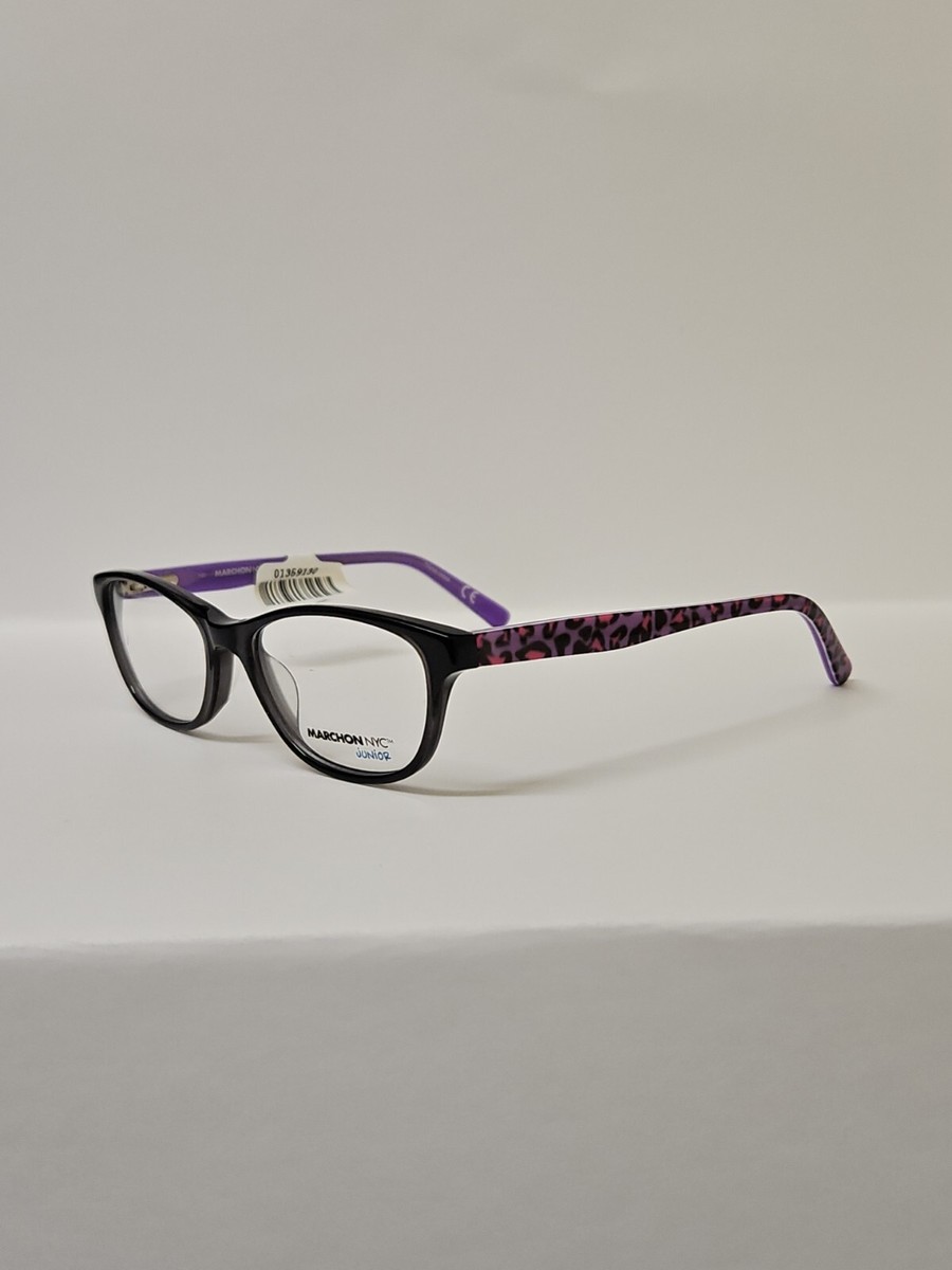 Marchon Nyc Kids Ashley 664 Purple Authentic Eyeglasses 48-16-130 Marchon NYC Junior Kids Black Purple Eyeglasses - Megan 001  main image 3