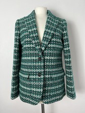 J Crew Blazer Jacket In Italian Jacquard Tweed Wool, Us 8
