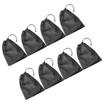  8 Pcs Draw -String -Aufbewahrungstasche Kleine Netztaschen Netzbeutel