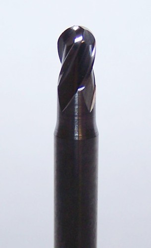 2,50 mm (0,0984") HARTMETALL 4 FLÖTENSCHAFTFRÄSER, KUGELKOPF, STUMMEL Kyocera 1835-0984.148 - Bild 3 von 3