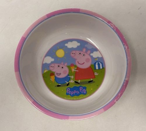 Vintage Peppa Pig Kinderschale Mahlzeiten Frühstück Mittagessen Abendessen (L17) 2003