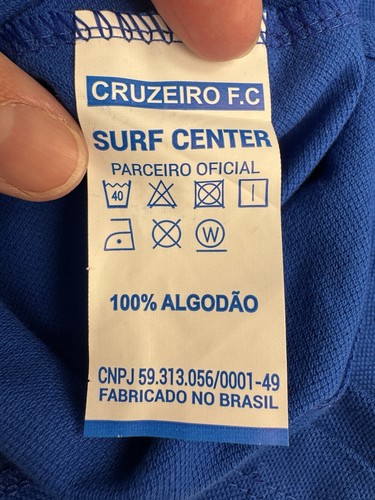 Cruzeiro Fox Blue Polo Shirt Large Brazil Futball Raposa New W Tags Surf Center - Picture 8 of 14