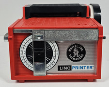 Vtg Mattel Lino Printer Printing Press Childs Toy 1964 Fully Works FREE SHIPPING