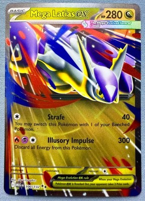Mega Latias ex 100/132 - NM - Pokemon TCG: ME01: Mega Evolution Double Rare