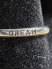 Vintage Signed WJ Dream 925 Sterling Silver Band Ring Size 7.25 2.59g