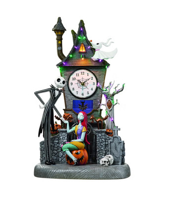 Disney Nightmare Before Christmas Illuminated Cuckoo Clock Jack Sally Zero Light