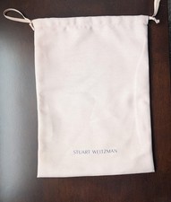 Stuart Weitzman Pink Drawstring Dust Bag Shoes Handbag 10.5 x 14.5 In.