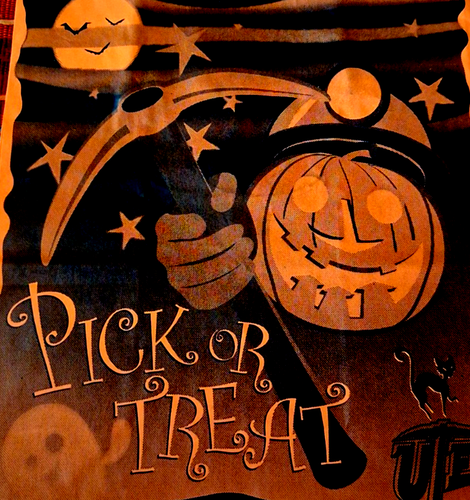 VINTAGE UTEP UNIVERSITY OF TX @ EL PASO "PICK OR TREAT" PAPER HALLOWEEN BAG - Picture 3 of 3