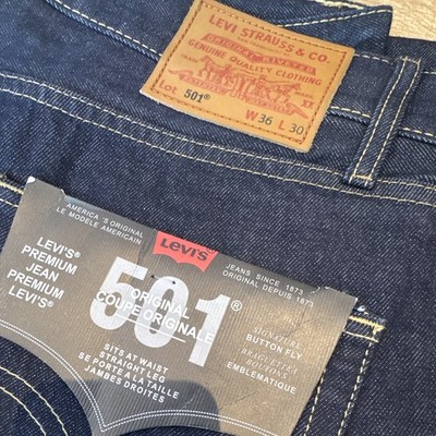 Levi's 501 Original Jeans für Herren - Dunkel Blau, W36 L30