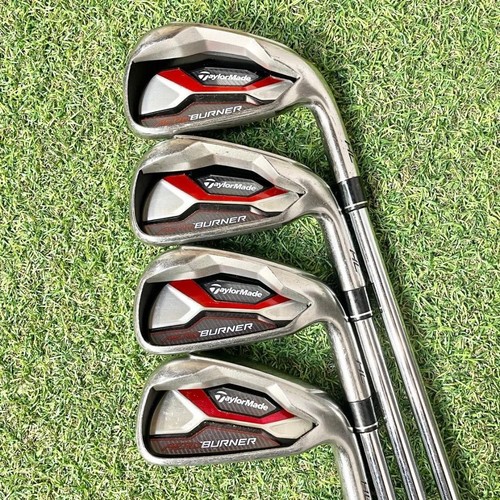 TaylorMade AEROBURNER Iron Set 4I-9I.Pw 7peace Shaft original steel Flex R Used. - Picture 2 of 9