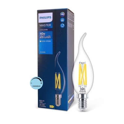 Philips Master LEDcandle DT 3,4W 40W Kerze 927 E14 klar warmweiß BA35 dimmbar