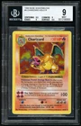 1999 Pokemon Charizard HOLO R Base Shadowless BGS 9