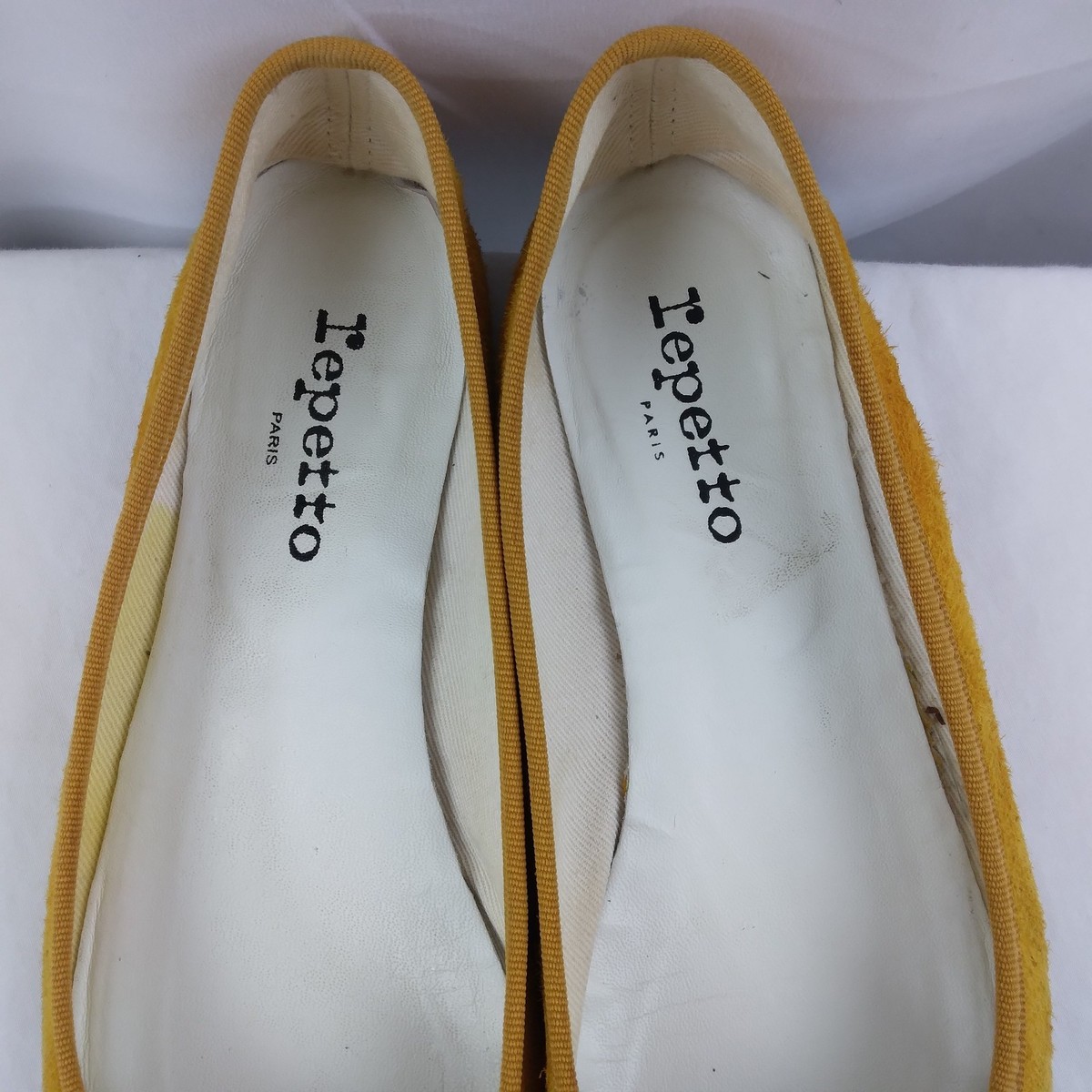Repetto Ballet Flats Dance Golden Yellow Mustard France Women's FR