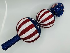 Patricia Breen 2003 Chameleon Patriotic Finial  #2359 13"H Tree Topper Ornament