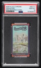 2020 Topps Allen & Ginter Chrome Mini Booming Cities Singapore PSA 10 GEM MT 8nf