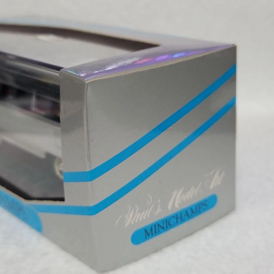 Minichamps 1/43 VW Bus "Samba" grigio blu modello classico auto pressofuso - Immagine 4 di 4