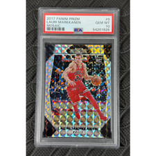 2017-18 Panini Prizm Lauri Markkanen Mosaic Prizm Rookie Card #9 PSA 10 Gem Mint. rookie card picture