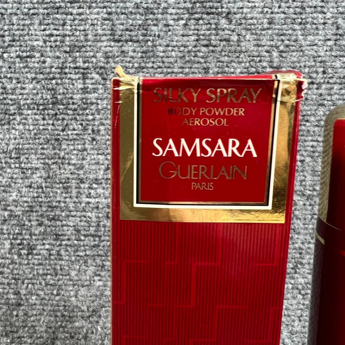♦️GUERLAIN SAMSARA♦️ ボディパウダー 100g ミニトワレ付 Guerlain Samsara Silky Spray Body Powder Vintage Collectible