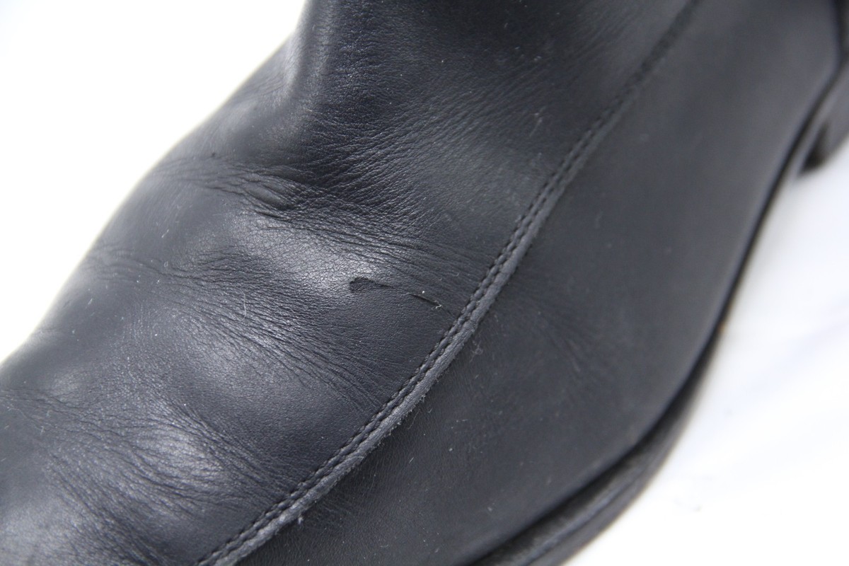 VTG Piero de Leon Chelsea Beatle Boot Mens CM27.5 US 10.5 Black Leather Side Zip Leon Black Deerskin Chelsea Boot main image 4