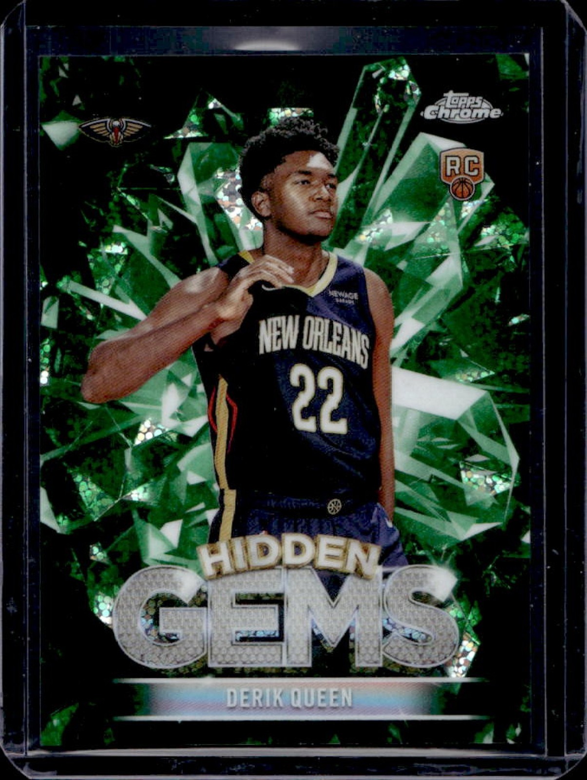 2025-26 Topps Derik Queen Hidden Gems RC Rookie SSP #HG-5 Pelicans