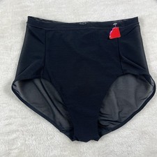 SPANX Sheer Illusion Mesh Shaping Brief M Medium Black Shapewear