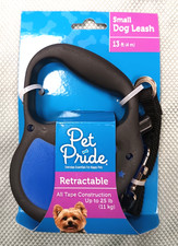 Pet Pride Retractable Small Dog Leash 13 ft Up to 25 lb Blue - New in Box