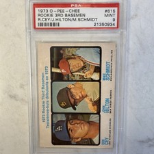 1973 O-Pee-Chee 1973 Rookie Stars Mike Schmidt, Ron Cey, John Hilton #615 ROOKIE