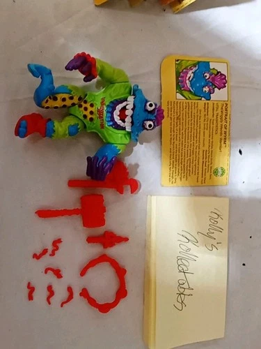 Vintage 1991 TMNT Wyrm With All 6 Wyrm's 100% Complete With A Cut Card