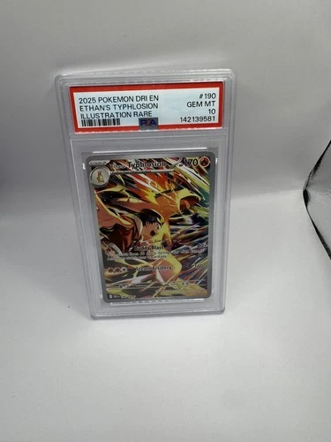 Pokémon Ethan's Typhlosion 190/182 Destined Rivals Illustration Rare Holo PSA 10