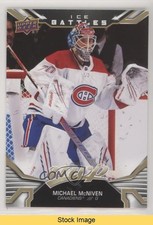 2022-23 Upper Deck MVP Rookies Gold Ice Battles Michael McNiven #238 READ 0un7