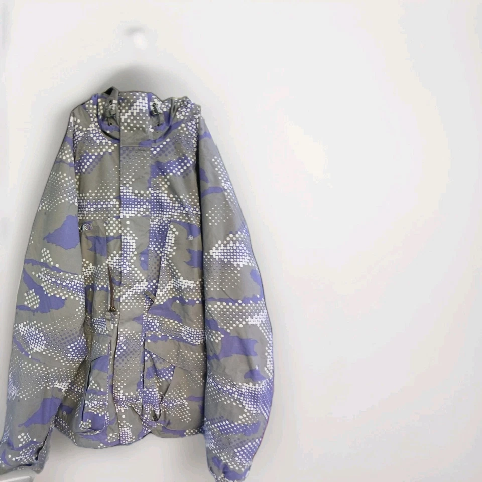 CHAQUETA SKIJACKET 3/2 MARCA BURTON PARA HOMBRE Abrigo de snowboard de invierno grande con capucha púrpura gris Foto 2 de 4