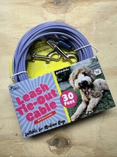 Leash Tie-Out Cable w/ Secure Latches - 30’ (Medium Dogs)