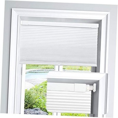  Cordless Cellular Shades, No Tools No 46'' W x 64'' H Light Filtering-white