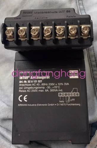 1pcs new KRIWAN compressor protection module INT69 Auslösegerät 52A121S27