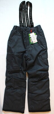 LEGO Wear Kids Size 146 (11 Years) Snow/Ski Pants w/ Suspenders Charcoal Gray