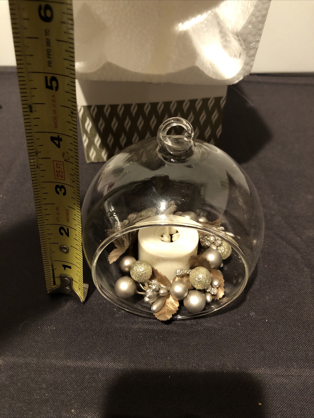 Luminara Flameless Berry Tea Light Candle Glass Ornaments eBay