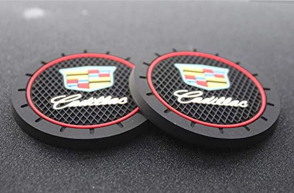 COASTER 2PC 2.75'' SILICONE CAR CUP HOLDER AUTO INSERT FOR CADILLAC - US SELLER - Image 3 of 4
