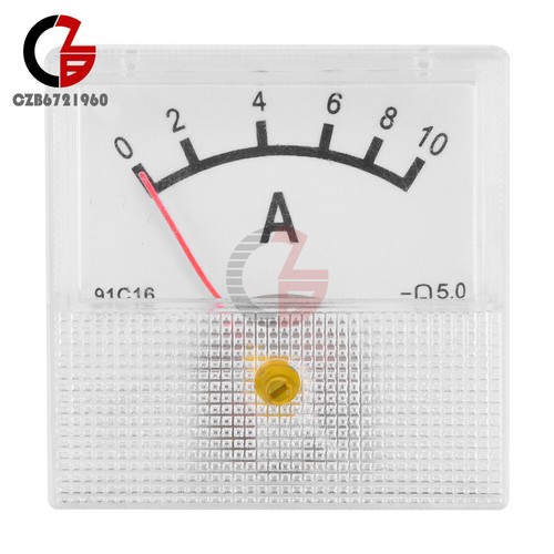 91C16 Analog Panel AMP Meter DC Ammeter Current Gauge Meter DC 0-10A/20A/30A/50A - Picture 25 of 28