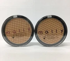 Lot of 2 Mally Liquifuse Powder Foundation - Medium - 0.20oz - As Pictured