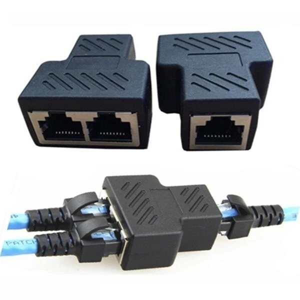 Sdoppiatore cavo di RETE Ethernet RJ45 Lan switch modem adsl internet pc router - Immagine 3 di 3