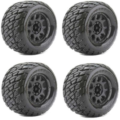 Powerhobby 1/8 MT 3.8 Rockform Belted Mounted Tires (4) Traxxas Hoss