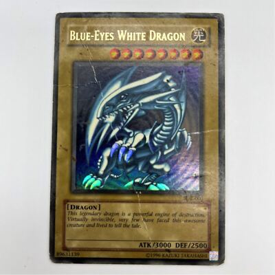 Yugioh Blue Eyes White Dragon Card SDK-001 Unlimited Ultra Rare