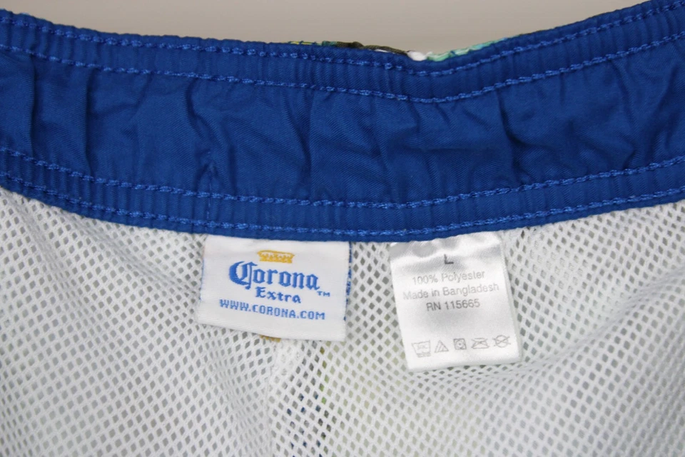 Corona Extra Men's Surfer & Palm Trees Board Shorts Swim Trunks Size Large - Image 3 of 4