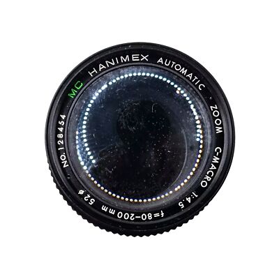 Hanimex MC Automatic Zoom C-Macro Lens 80-200mm f/4.5 PARTS ONLY